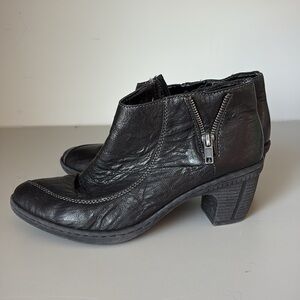 Rieker Black Booties Size 37